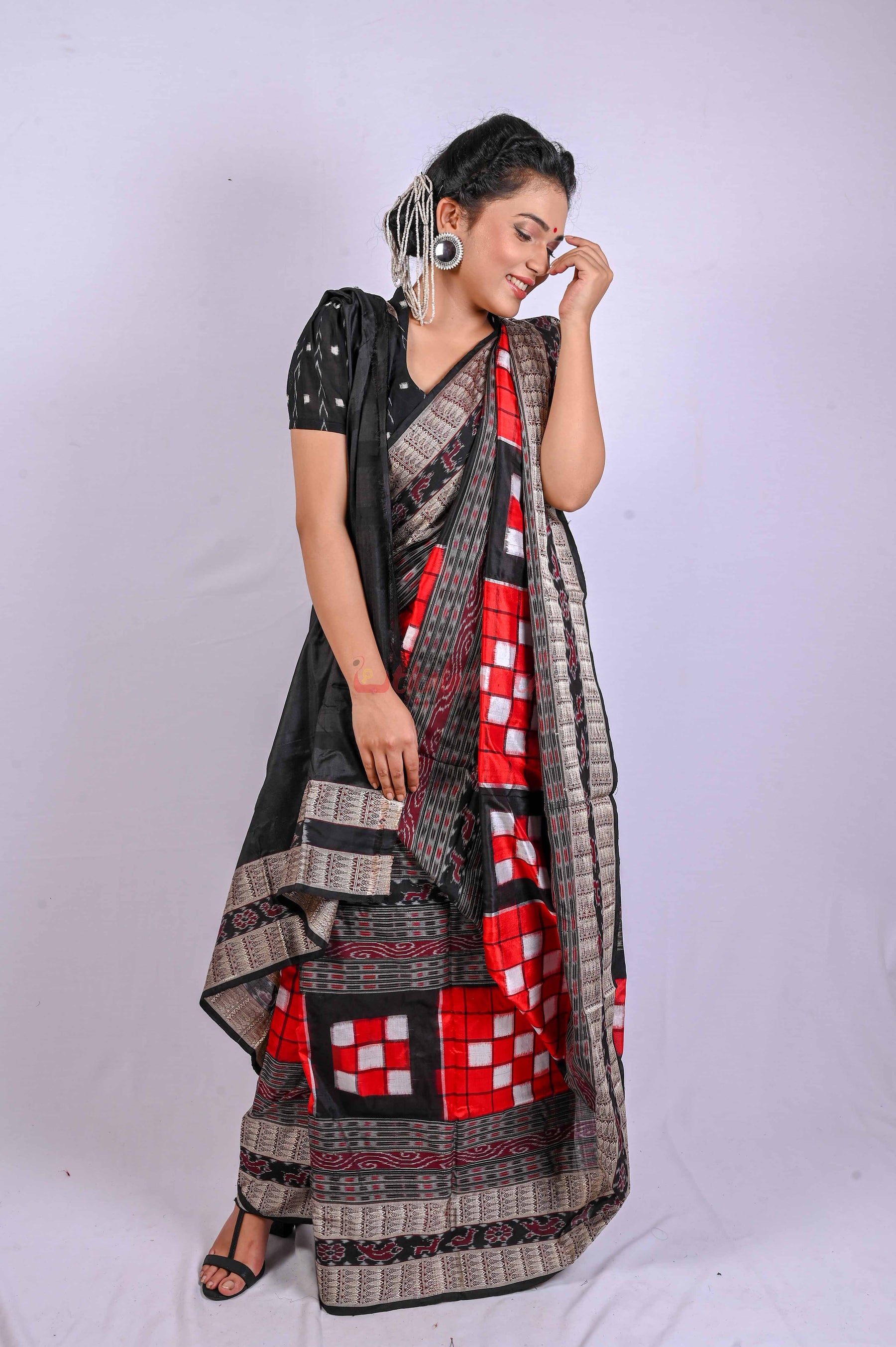 Red Bichitrapuri Silk Saree