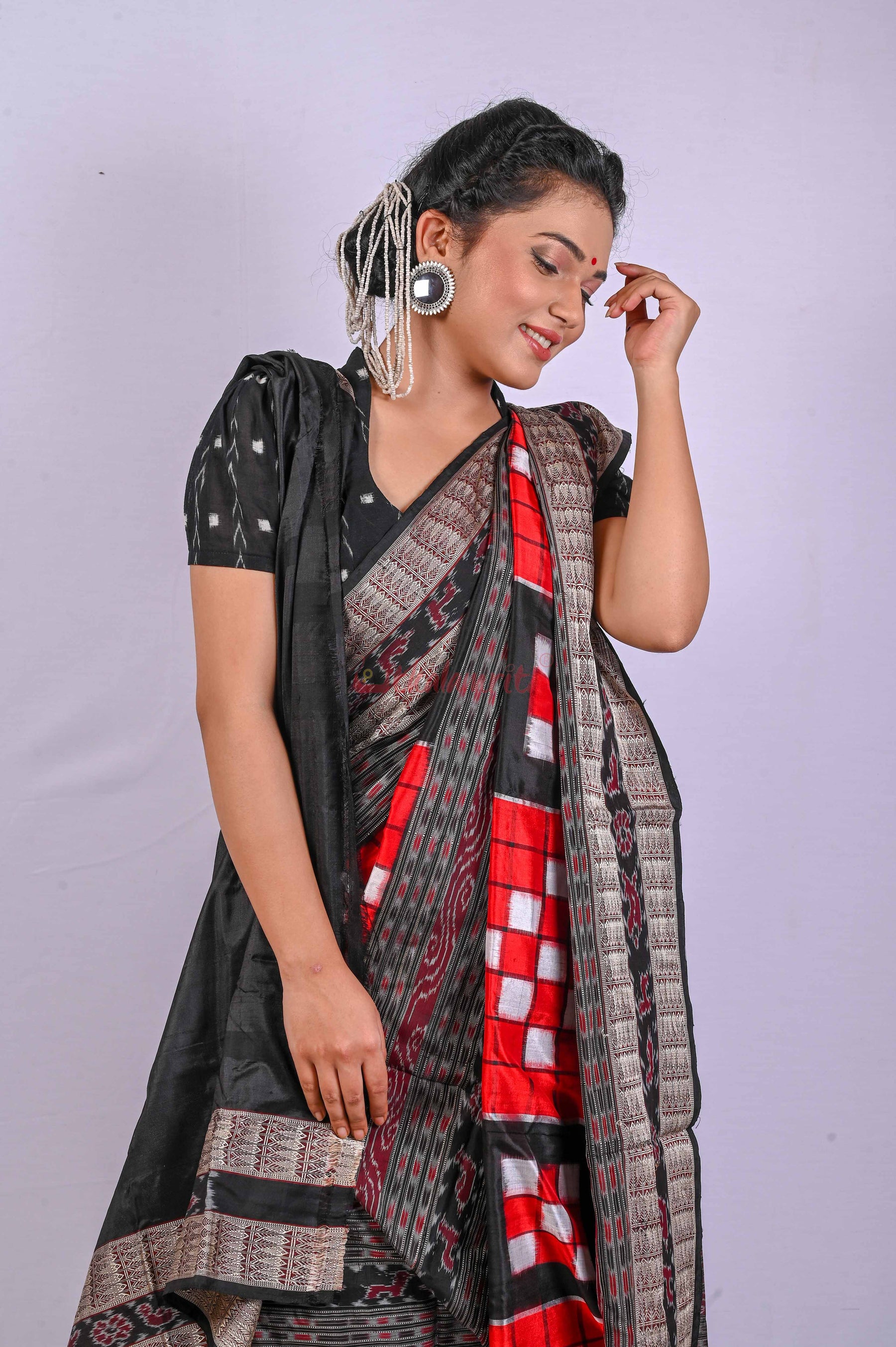 Red Bichitrapuri Silk Saree