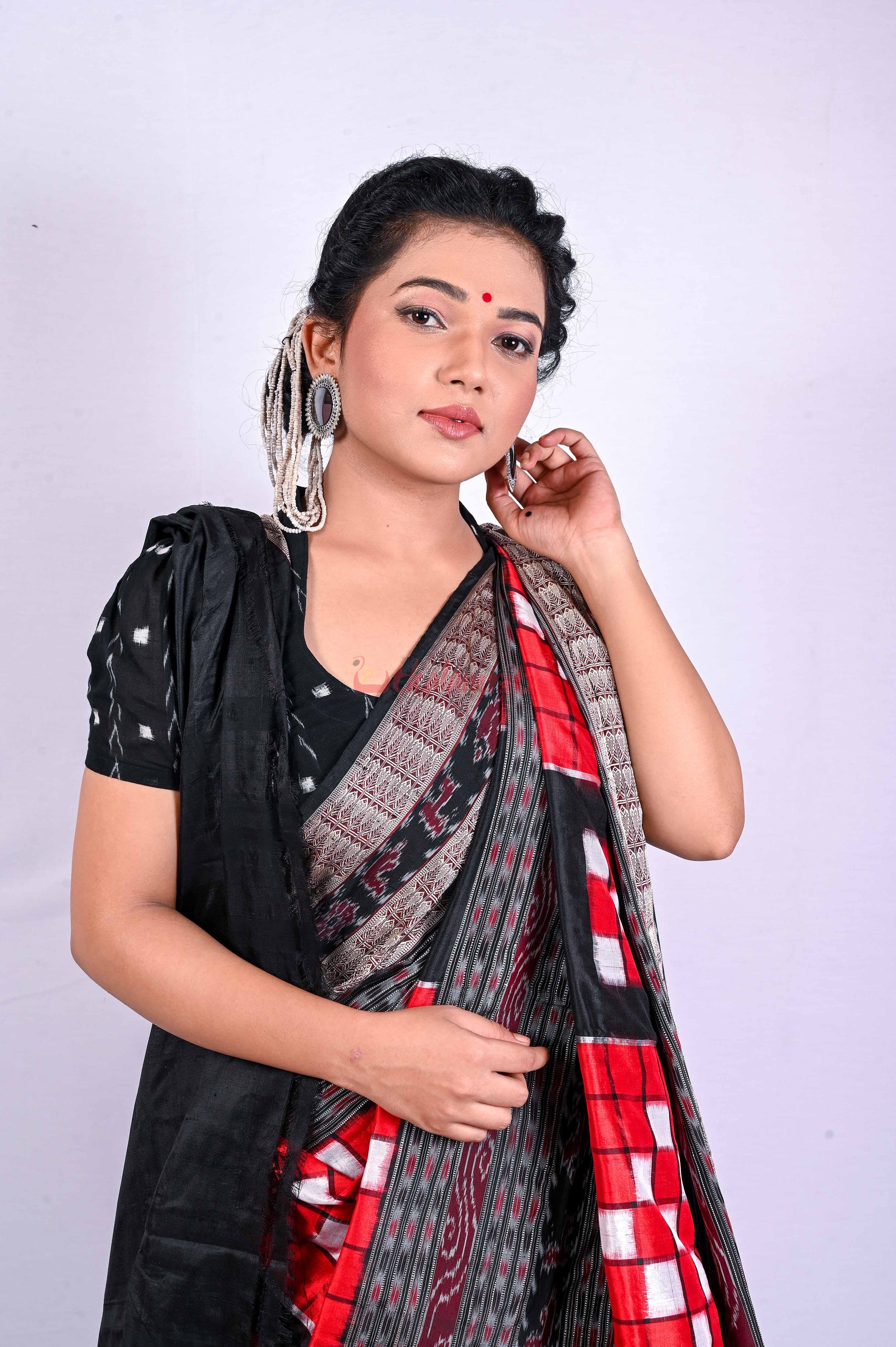 Red Bichitrapuri Silk Saree
