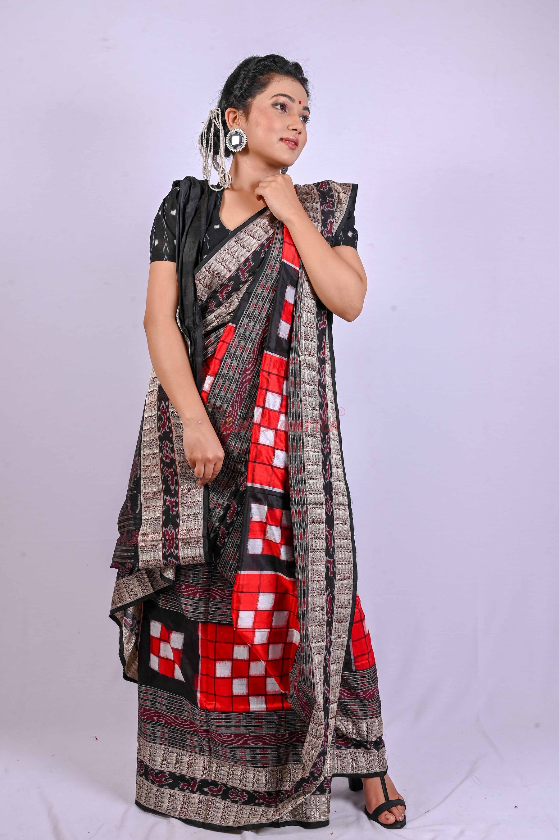 Red Bichitrapuri Silk Saree