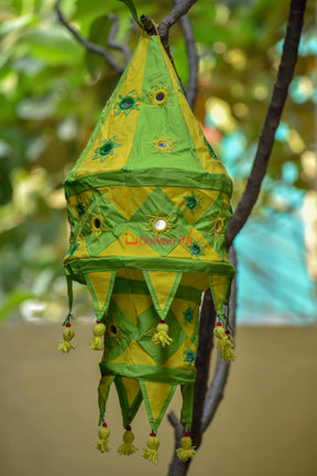 Green Yellow Special 2-Step Round Lampshade