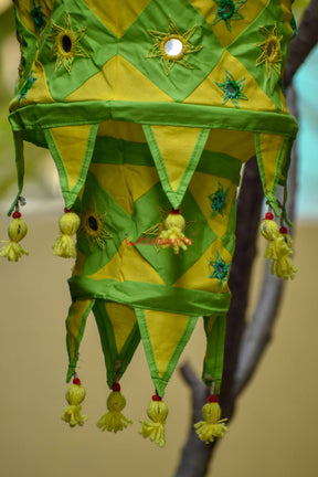 Green Yellow Special 2-Step Round Lampshade