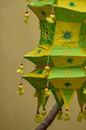 Green Yellow Special 4-Step 6-Koniya Lampshade