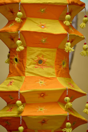 Orange Yellow Special 4-Step 6-Koniya Lampshade
