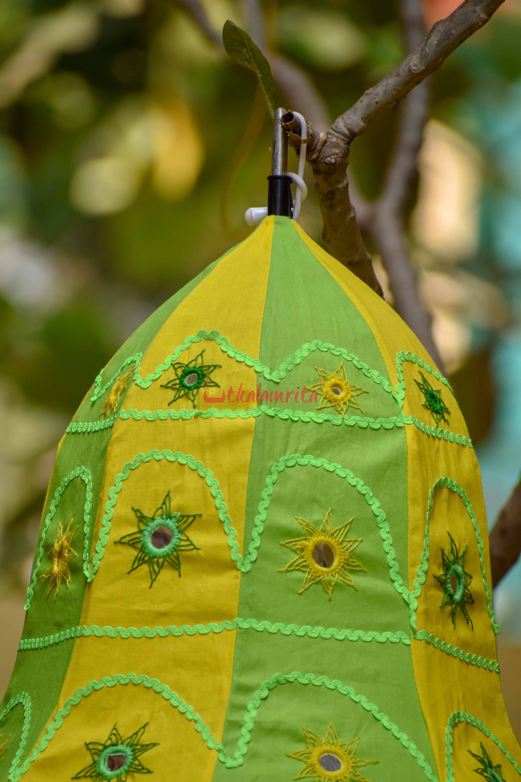Green Yellow Bell Lampshade