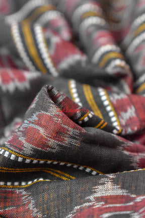 Yellow Middle Sachipar Sambalpuri Cotton Saree