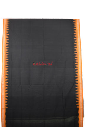 Original Ganjam Bomkai Black Saree