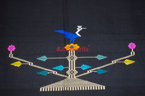 Original Ganjam Bomkai Black Saree