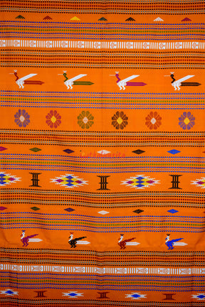 Original Ganjam Bomkai Mustard Cotton Saree