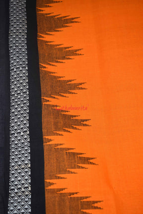 Original Ganjam Bomkai Mustard Cotton Saree