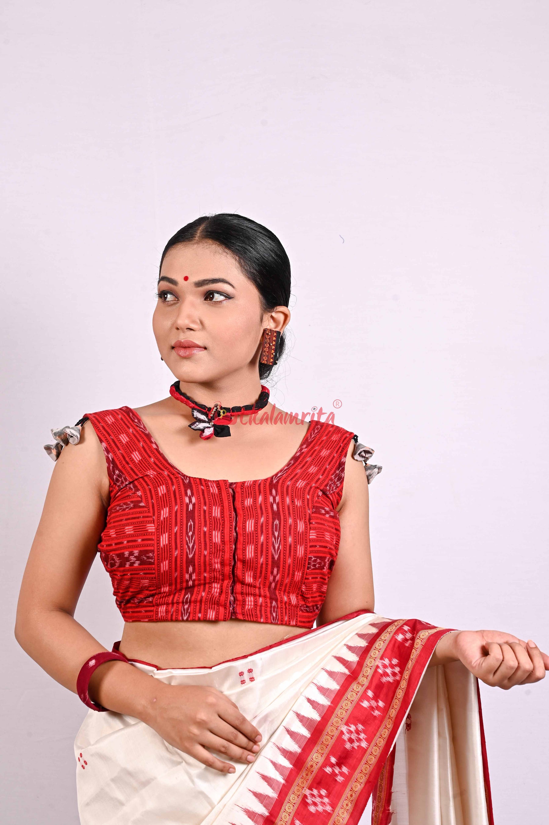 Red Ikat (Blouse)