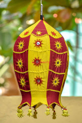 Maroon Yellow Rocket Lampshade