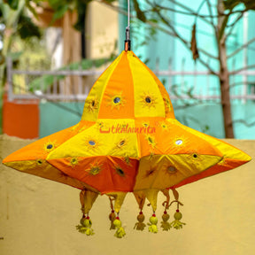 Orange Yellow UFO Lampshade