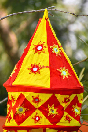 Red Yellow Special 2-Step Round Lampshade