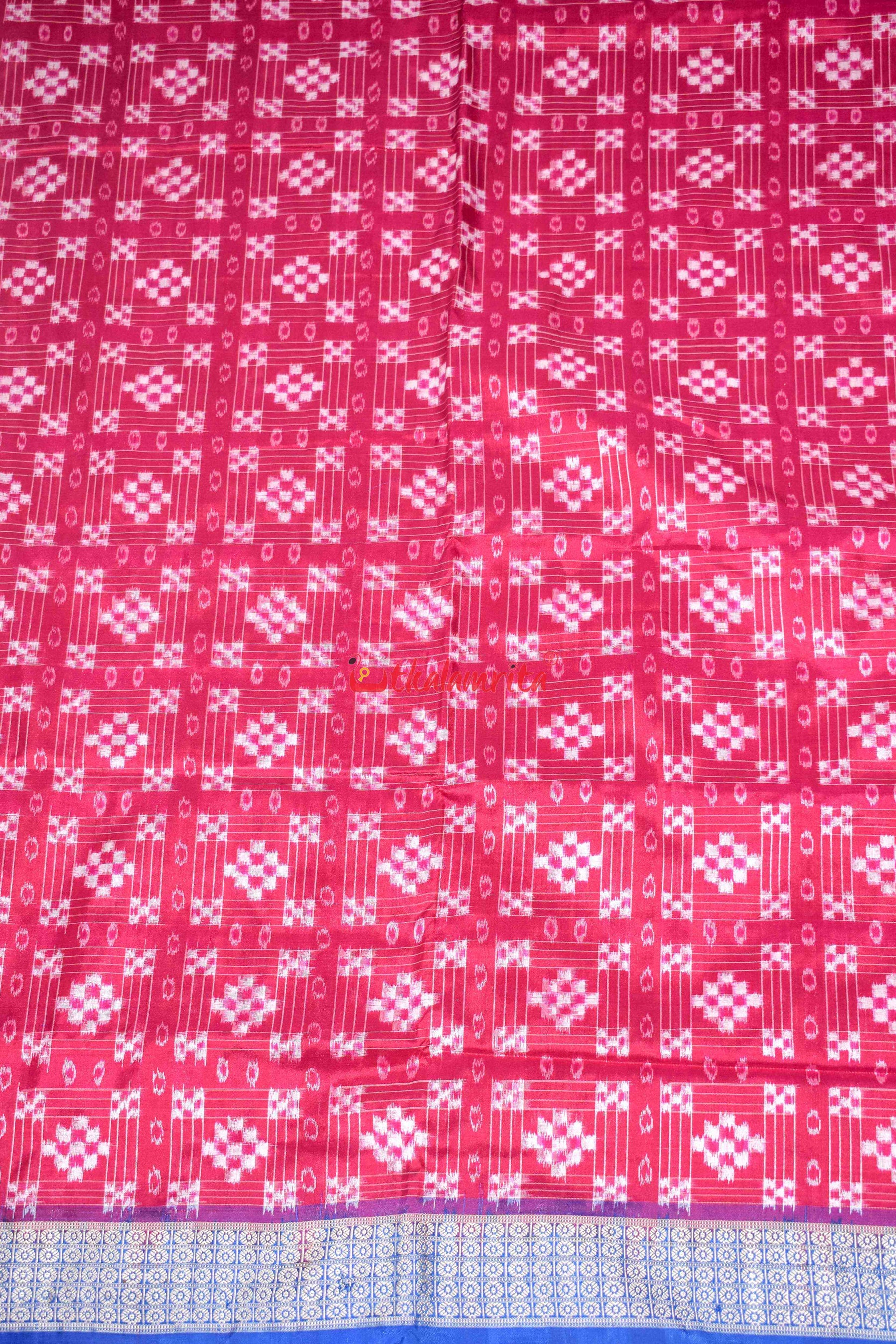 45 Kuthi Pink Pasapali Silk Saree