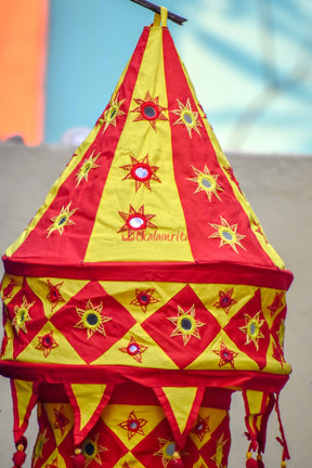 Red Yellow Special 3-Step Round Lampshade