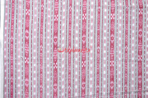 White Pink Ikat (Fabric)