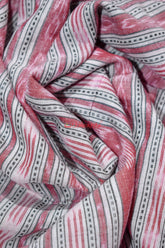White Pink Ikat (Fabric)
