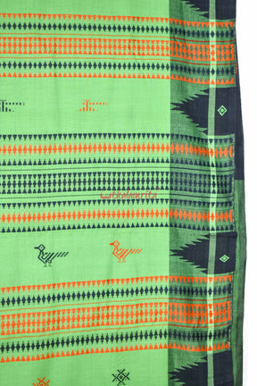 Ganga Jamuna Green Kotpad Saree