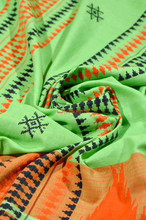 Ganga Jamuna Green Kotpad Saree