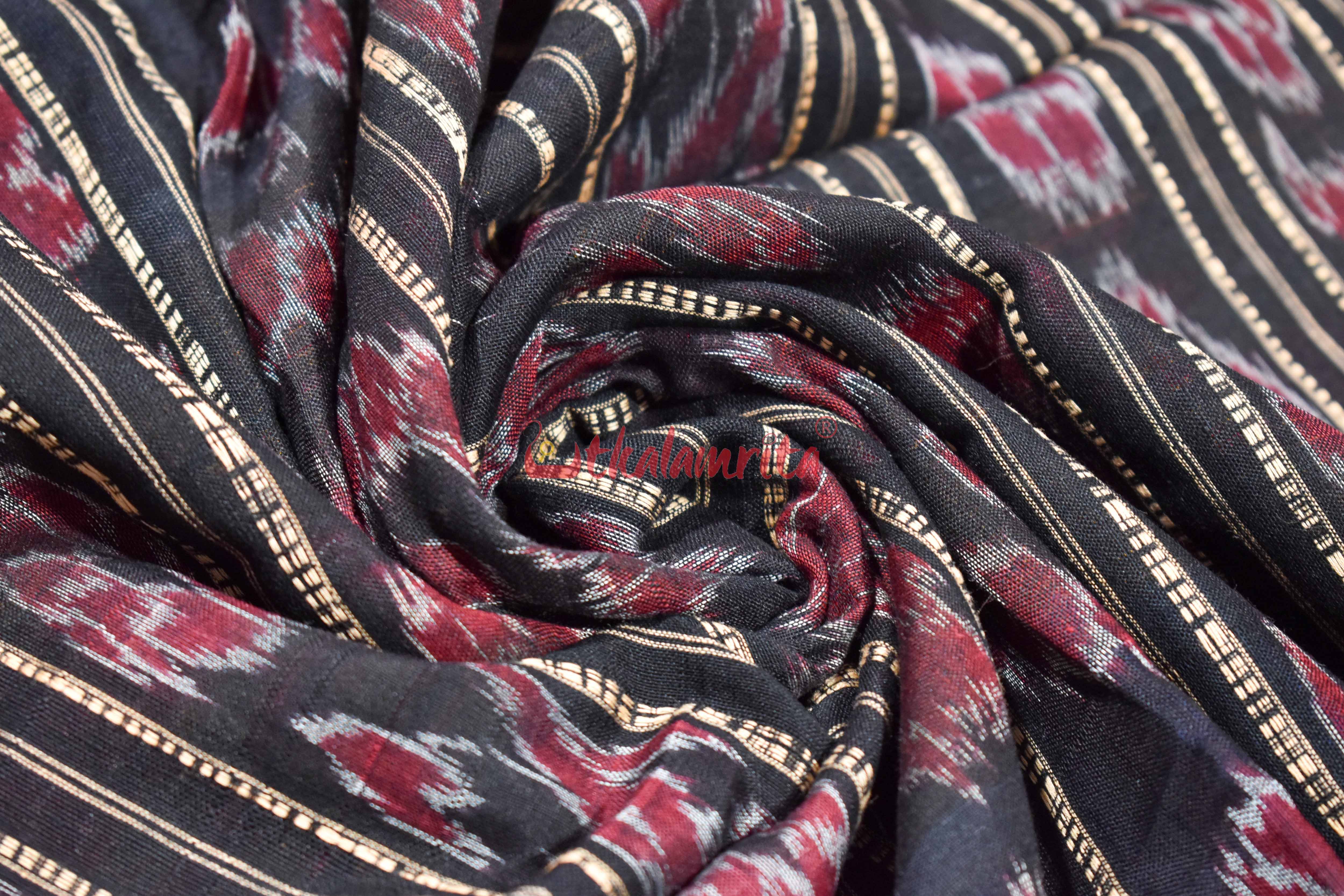 Blue Red Bichitrapuri Saree