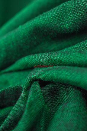 Plain Deep Green Handloom (Fabric)