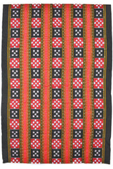 5 Kuthi Mini bichitrapuri red (Fabric)