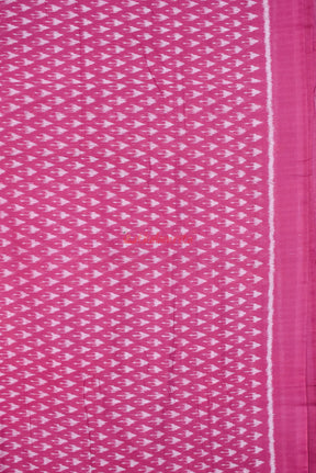 Chhatu White Over Magenta  (Fabric)