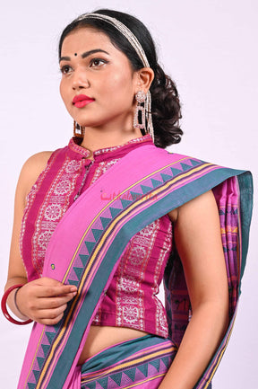 Konark Wheels Magenta (Blouse)