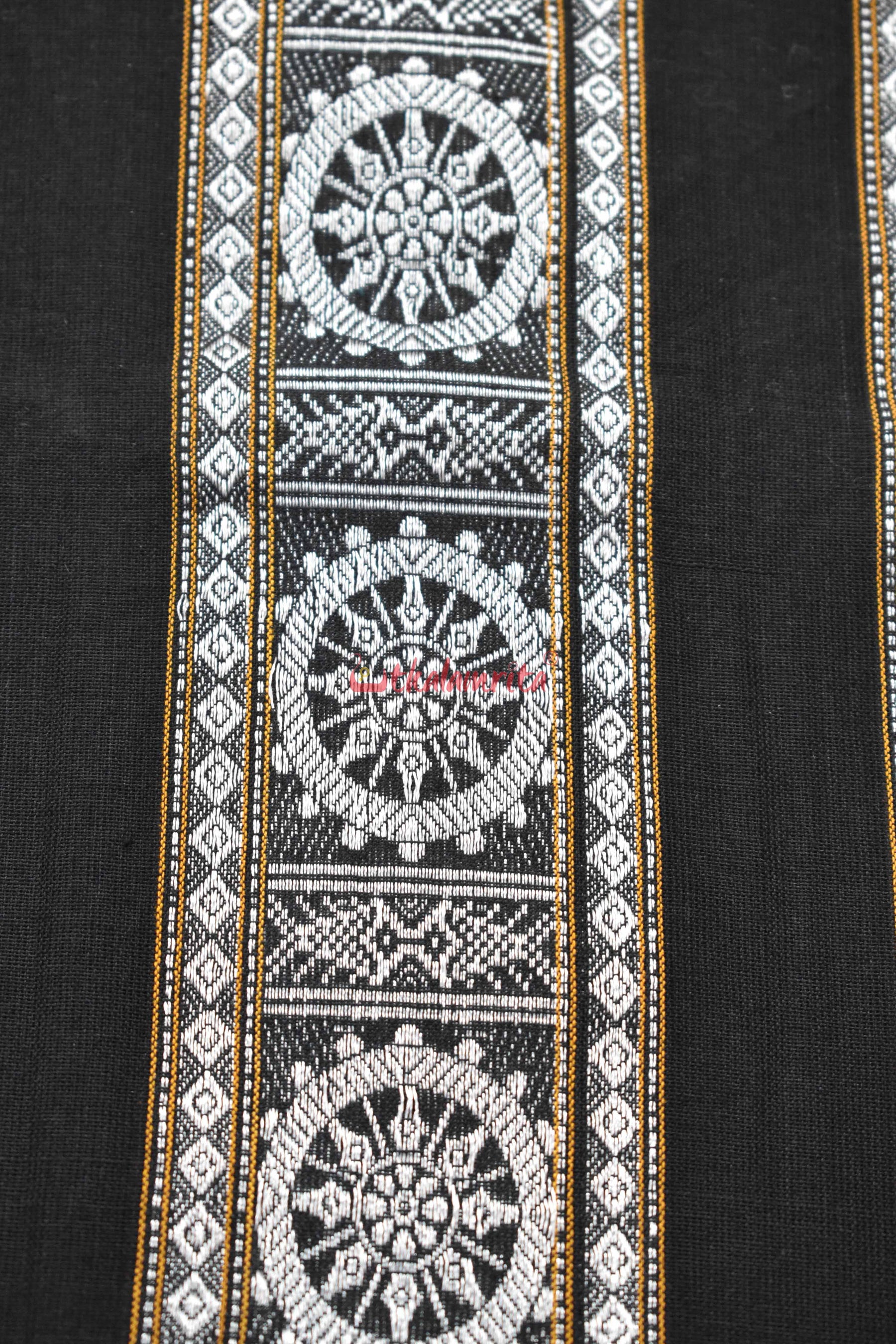 Black Konark Wheel (Fabric)