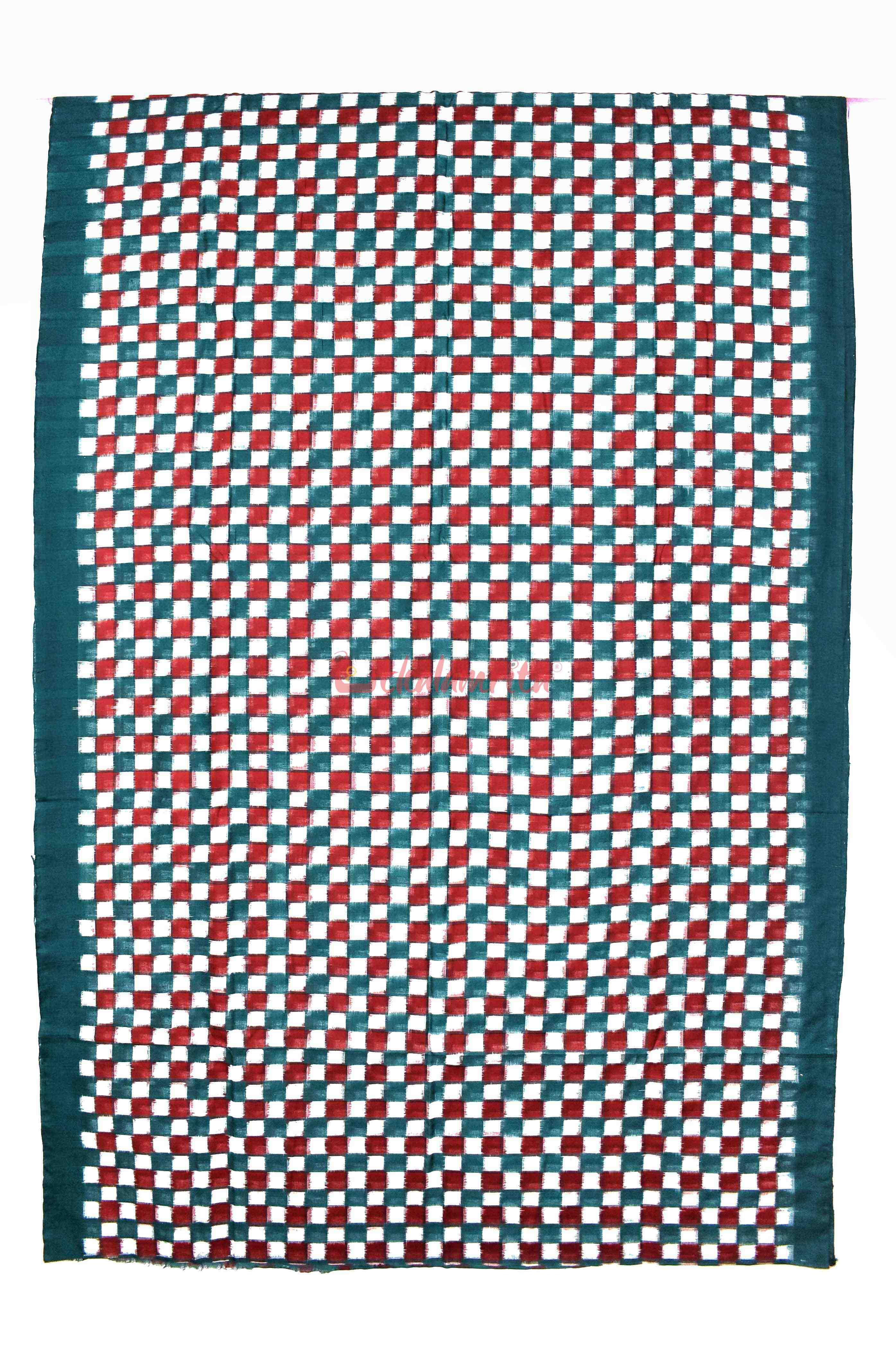 37 Kuthi Green Red White (Fabric)