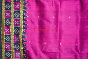 Magenta Double Border Pasapali Khandua Silk