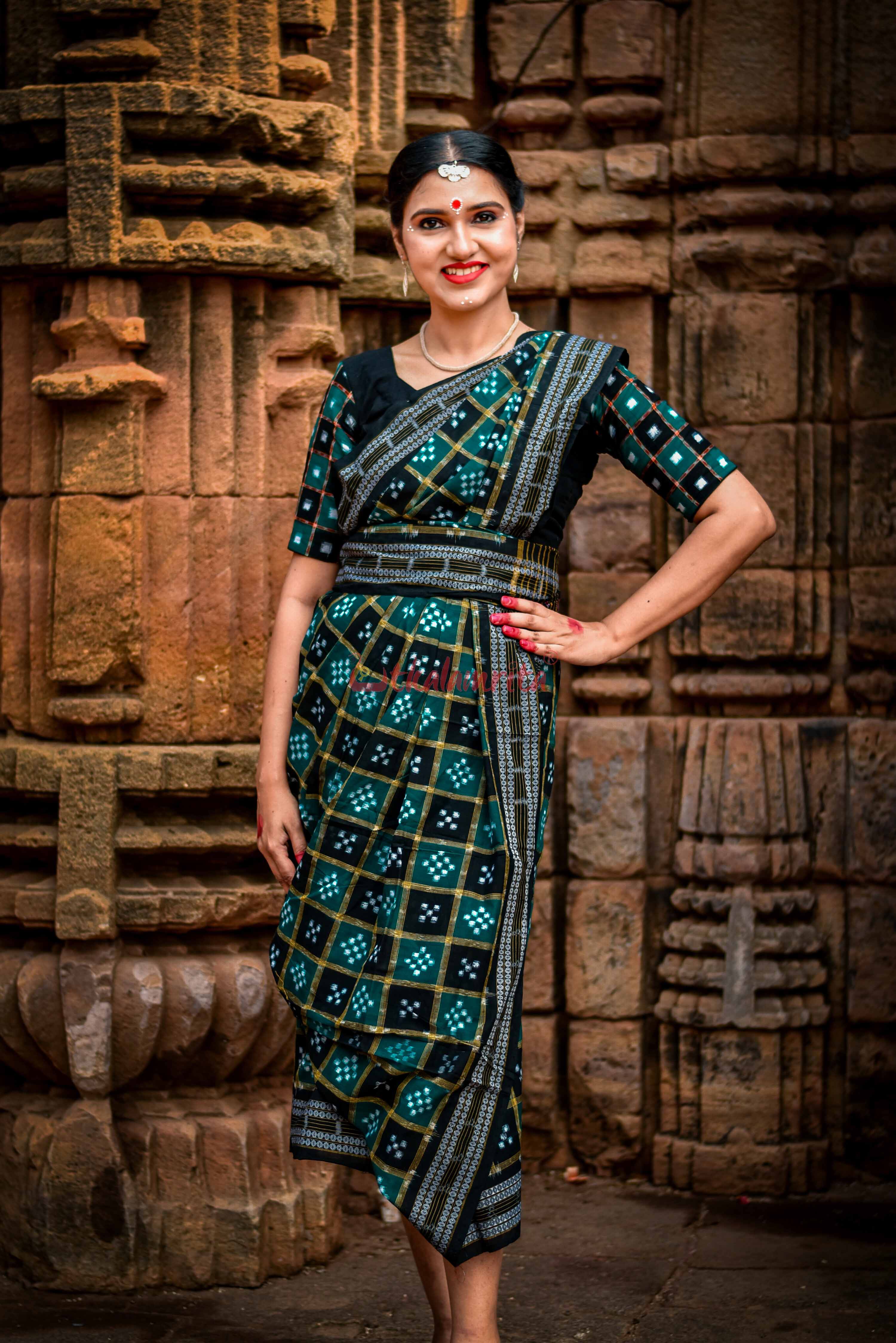 Mini Pasapali Wonder Green Saree