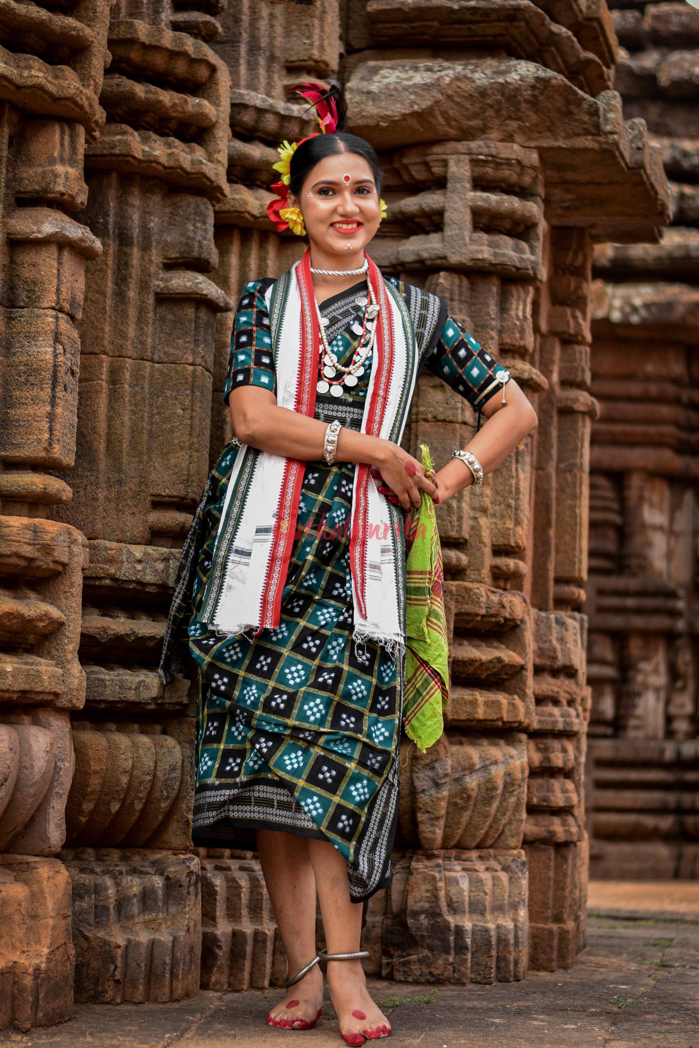Mini Pasapali Wonder Green Saree