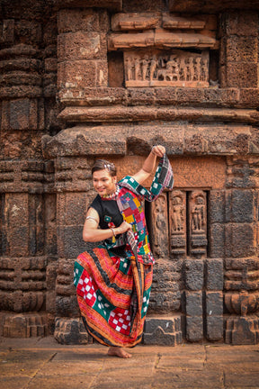 Bichitrapuri Green Sambalpuri Pasapali Saree