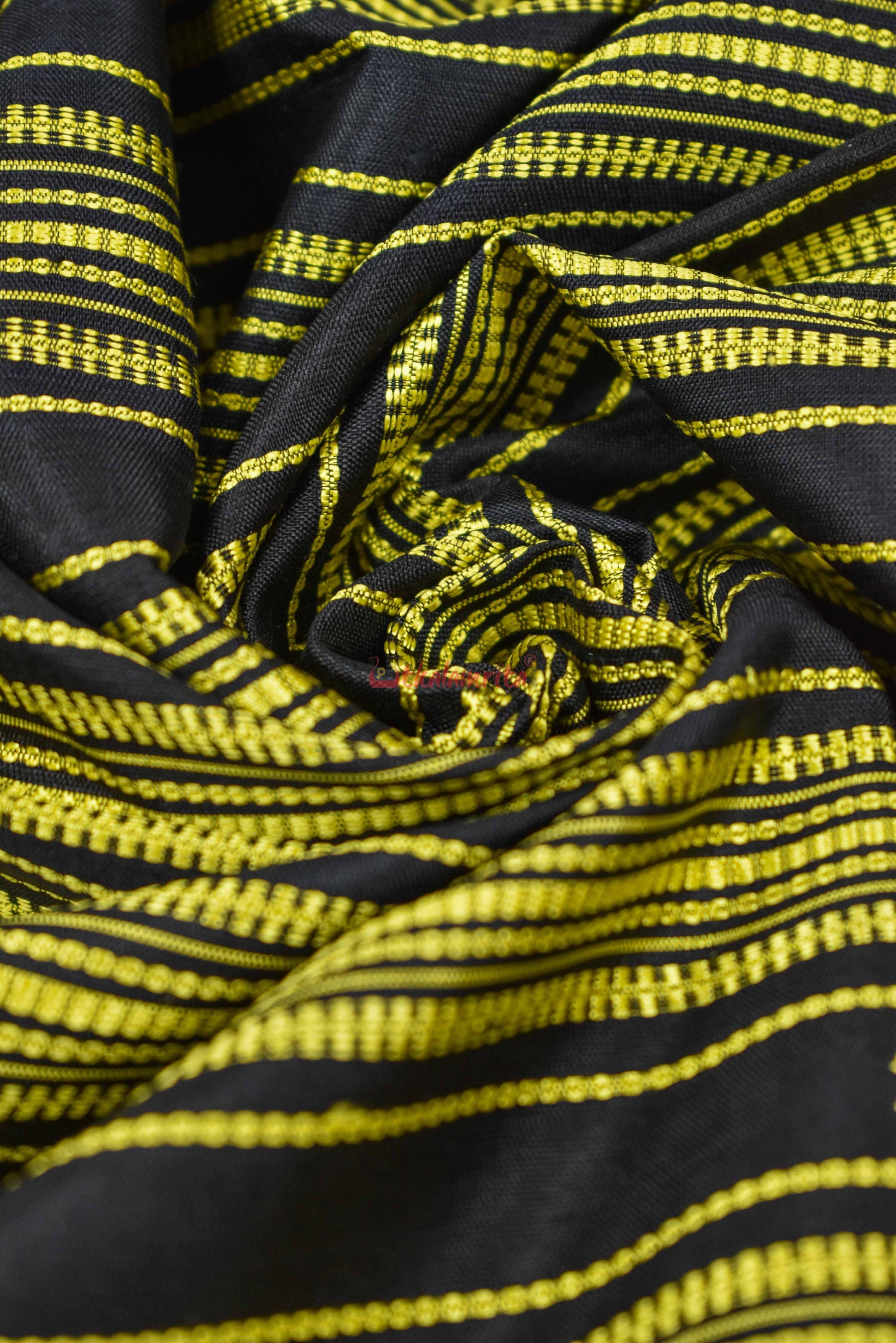 Mehndi Black Berhampuri Silk