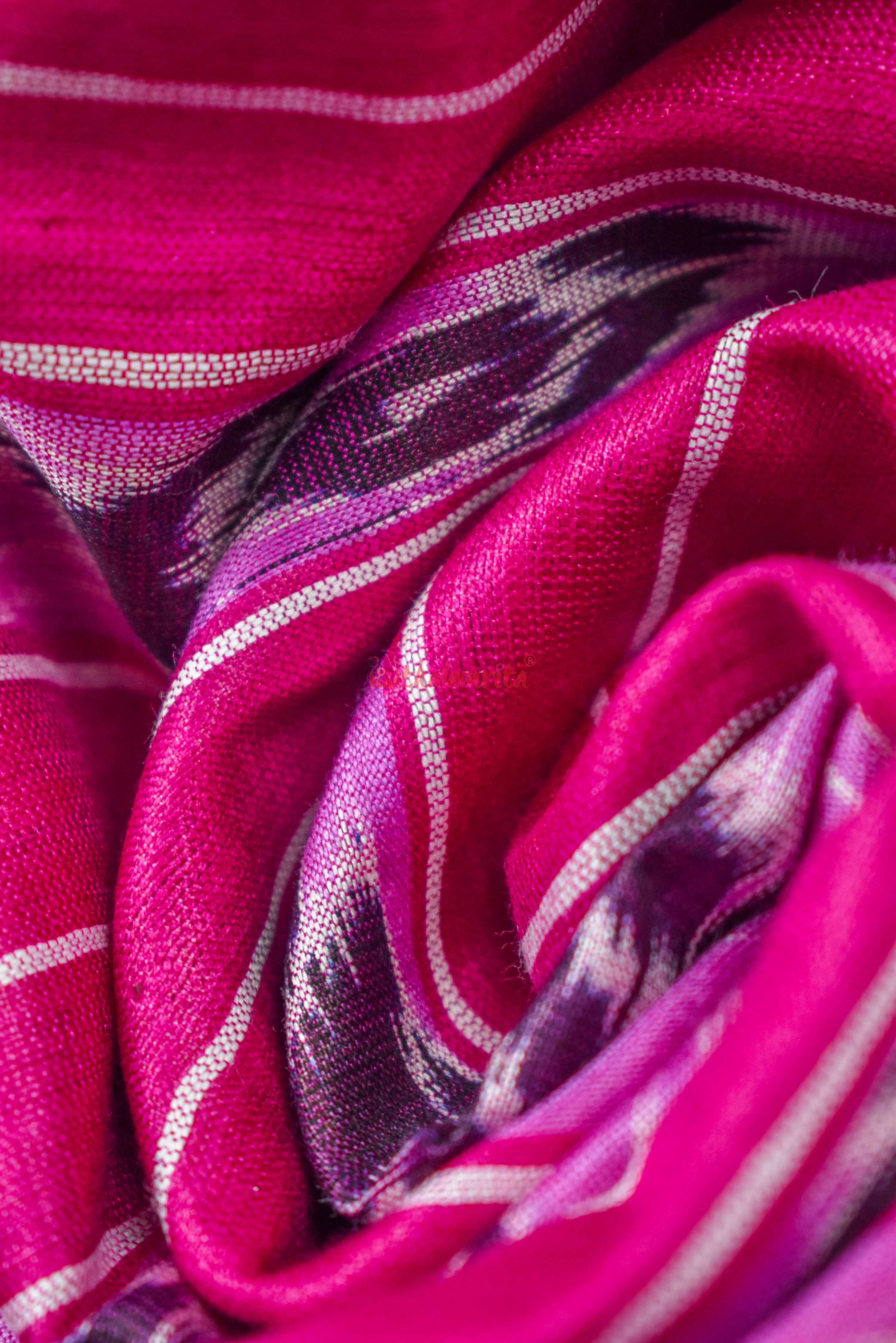 Beige Magenta Gopalpur Tussar Saree
