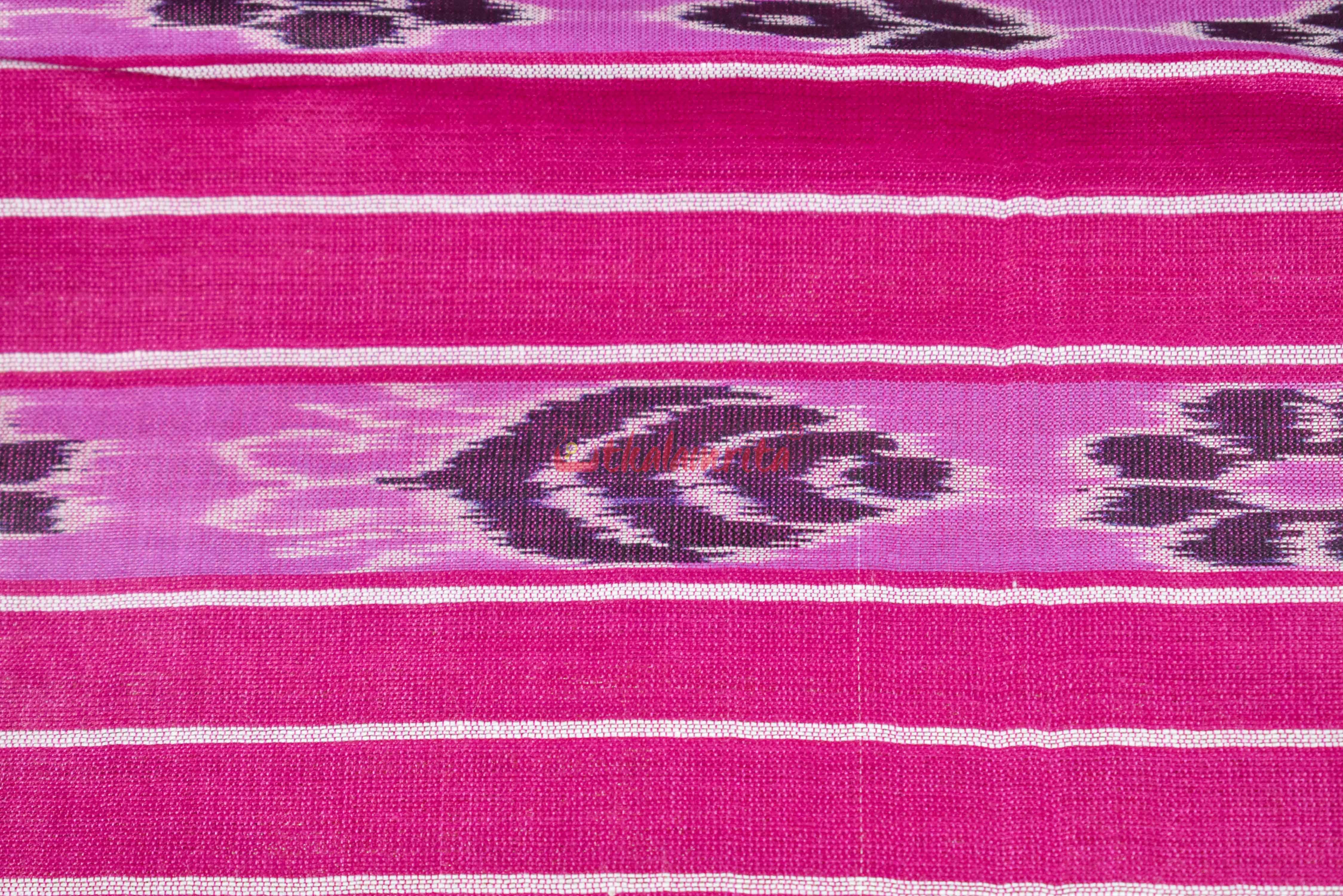 Beige Magenta Gopalpur Tussar Saree