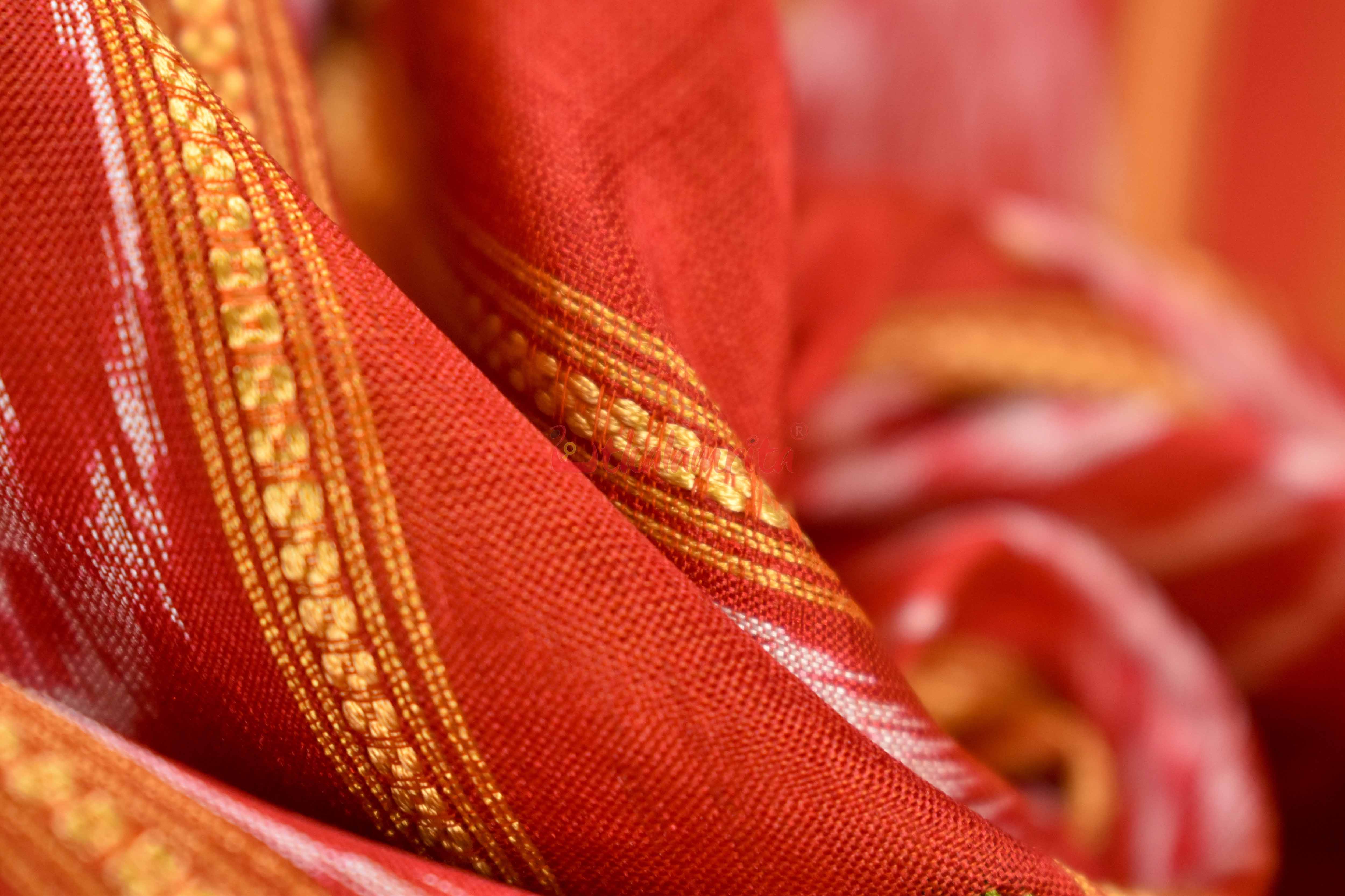 Ghee Kathifera Triple Border Khandua Silk