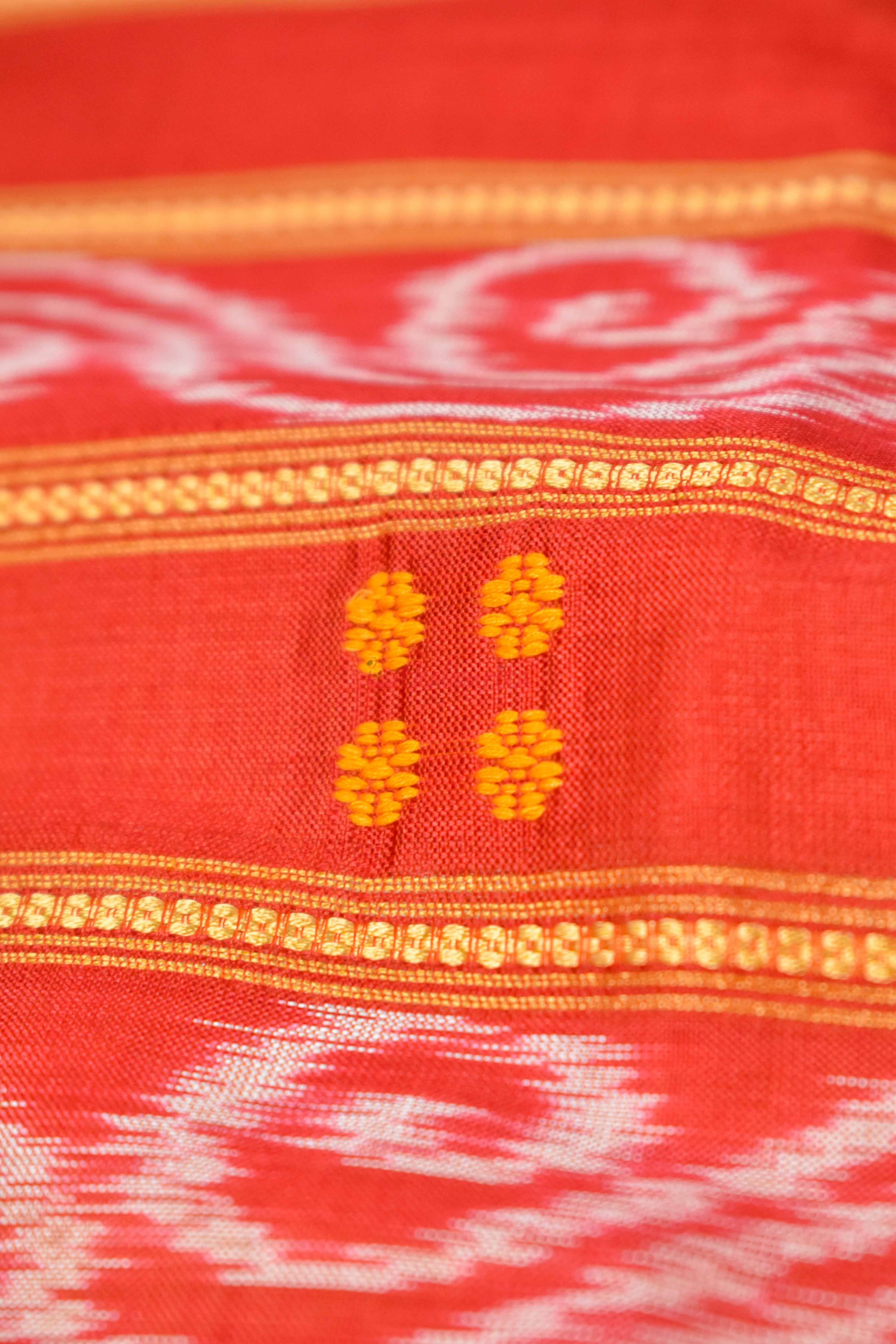 Ghee Kathifera Triple Border Khandua Silk