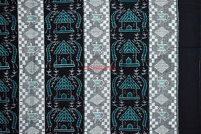 Black Green House Tribal Pasapali (Fabric)