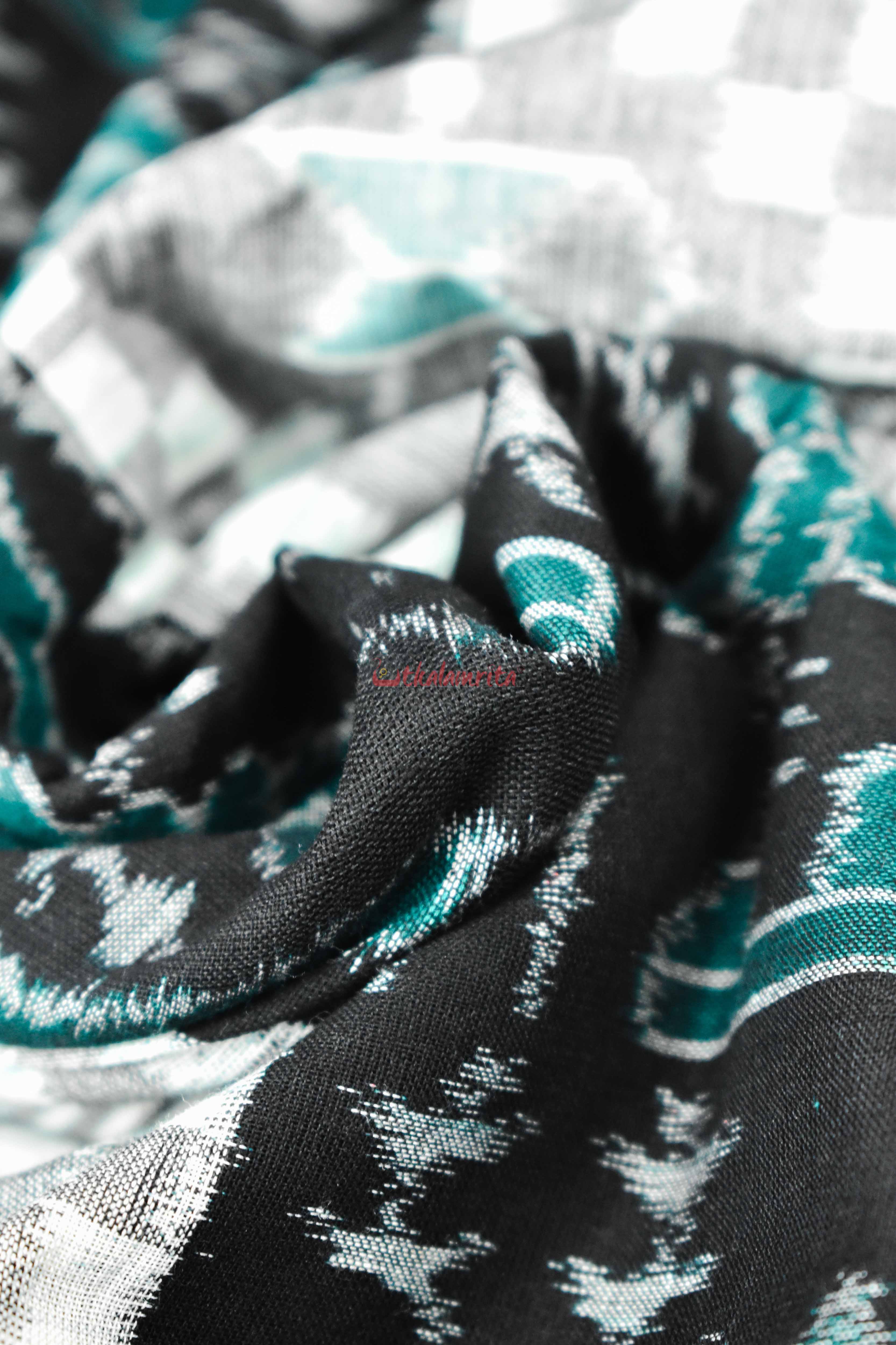 Black Green House Tribal Pasapali (Fabric)