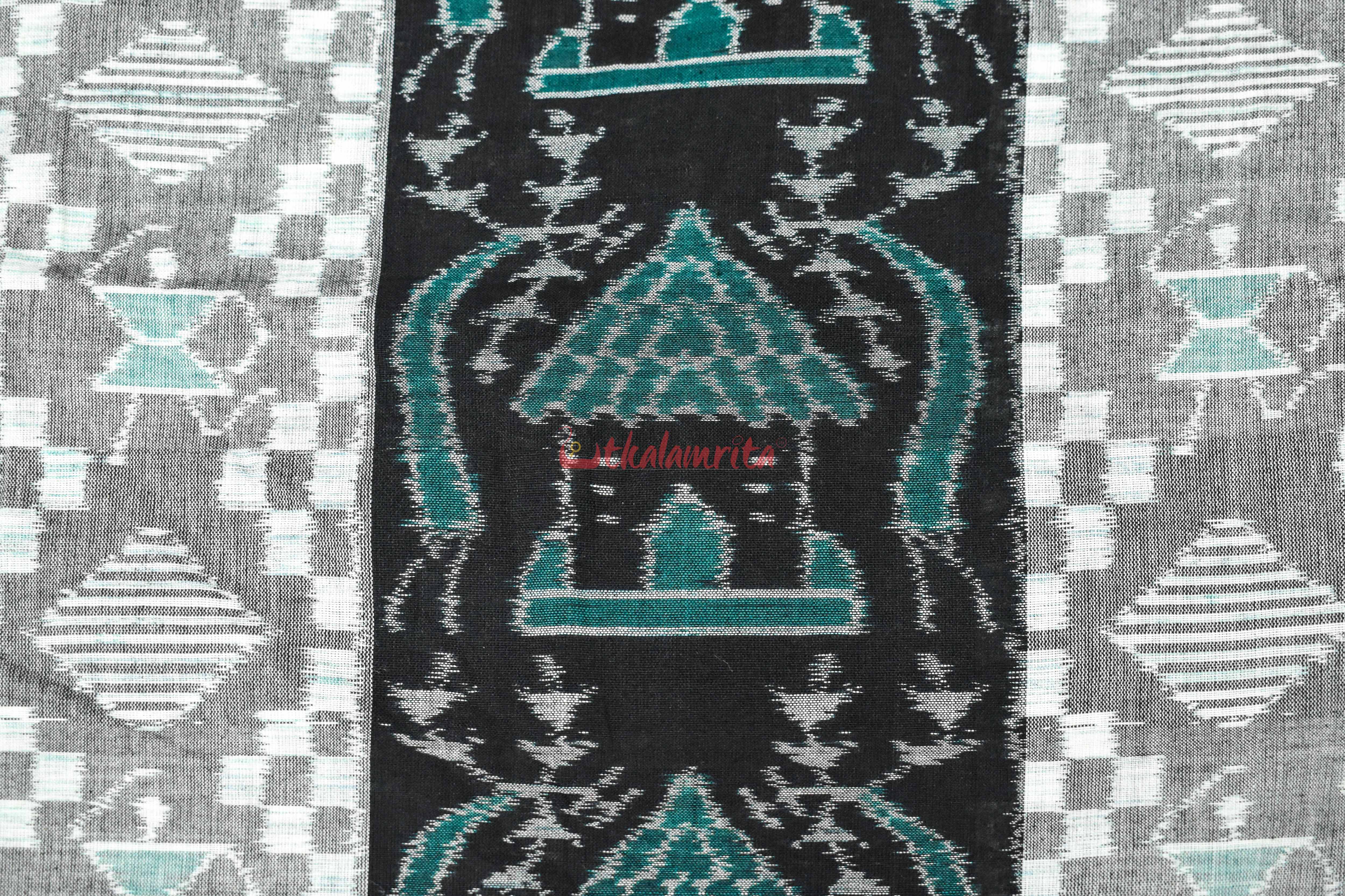 Black Green House Tribal Pasapali (Fabric)
