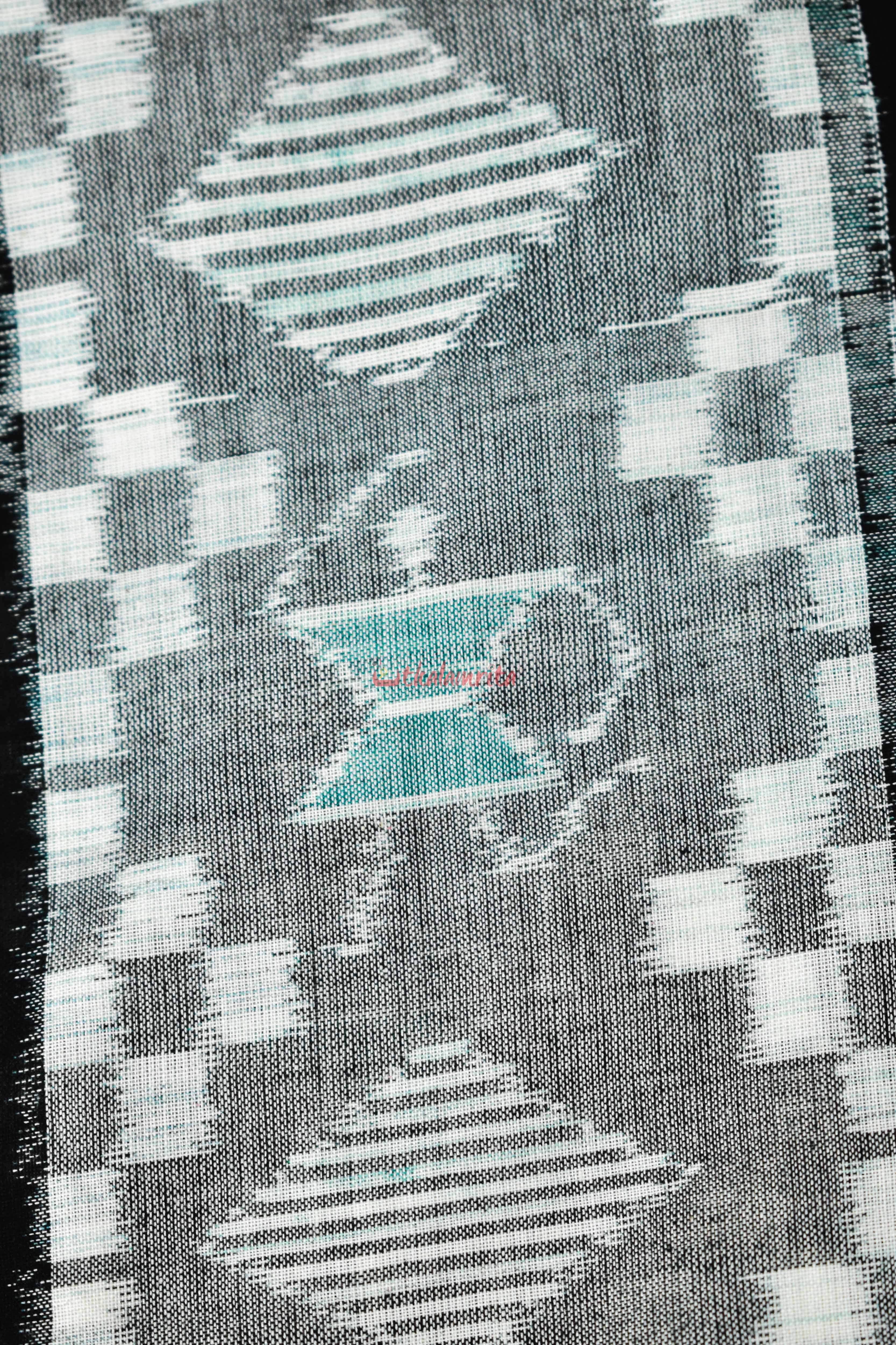 Black Green House Tribal Pasapali (Fabric)