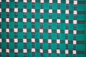 Green White Jharaka Fabric (Fabric)