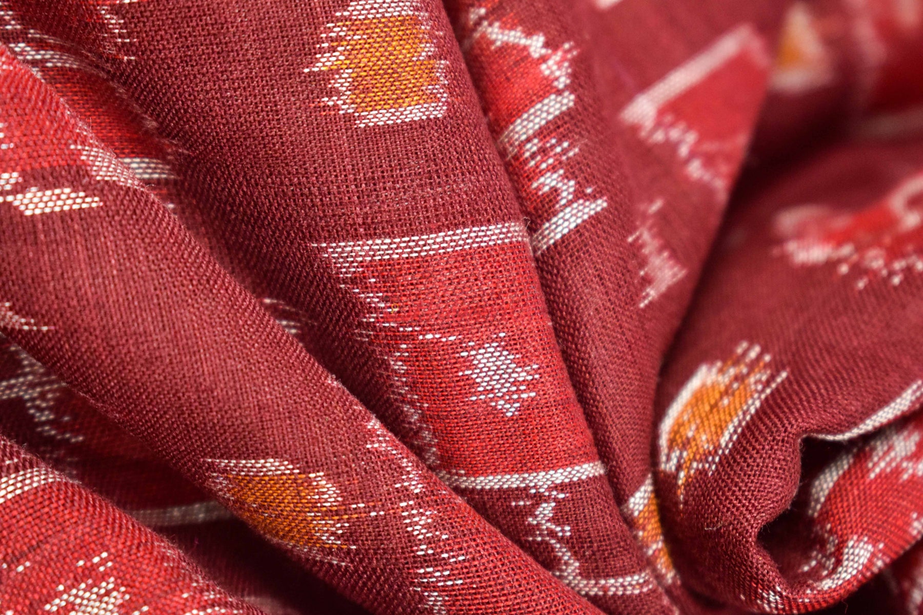Maroon Flower Pasapali Buti (Fabric)