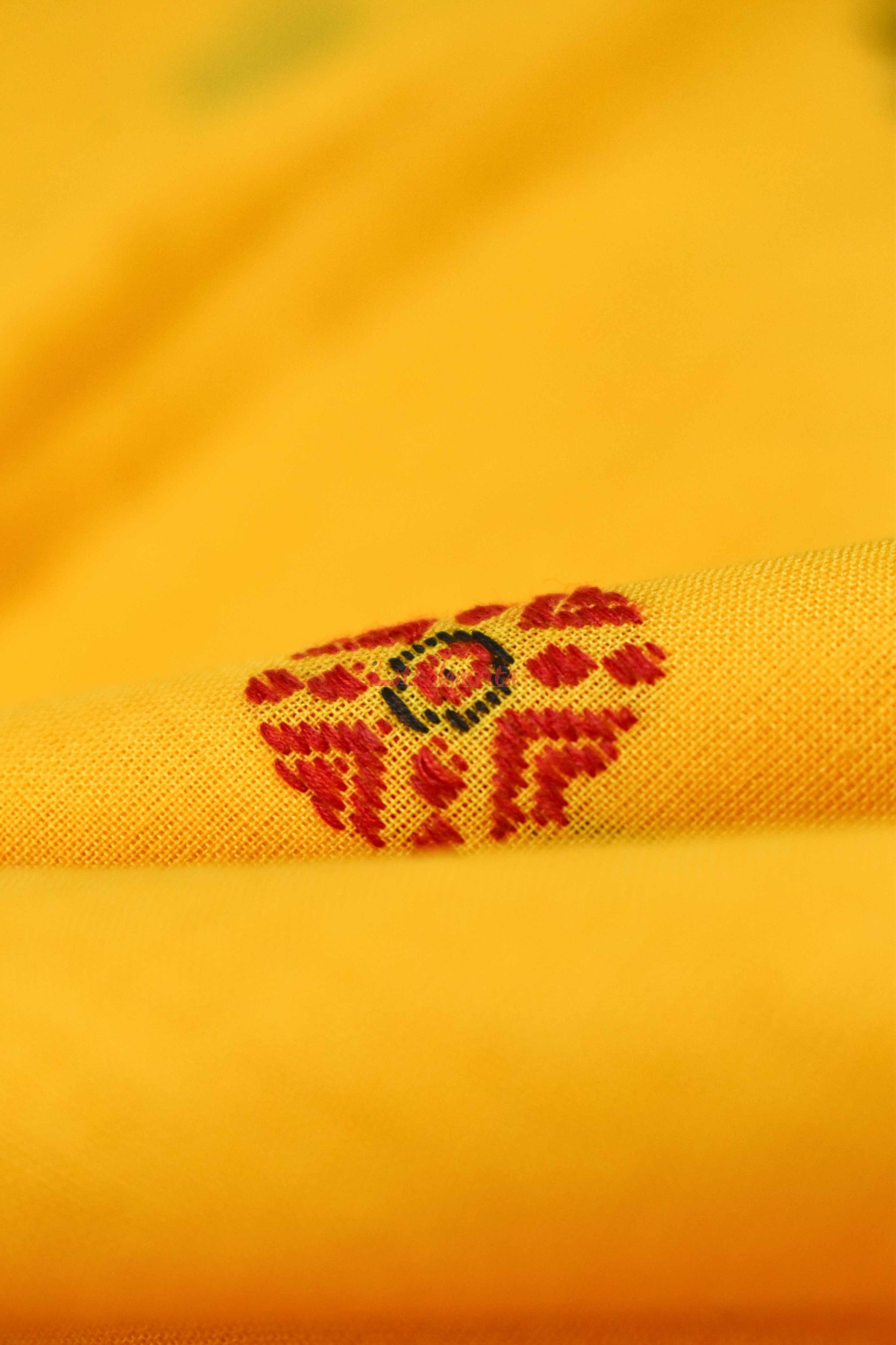 Yellow Firbi Bomkai (Fabric)