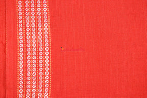 Red with Rudraksha Border (Fabric)