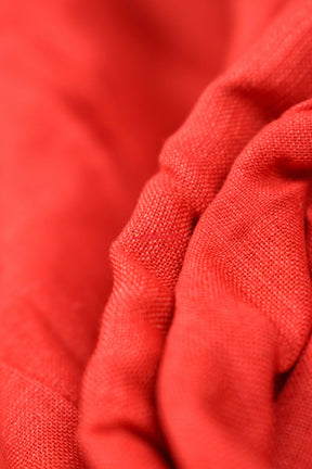 Red with Rudraksha Border (Fabric)