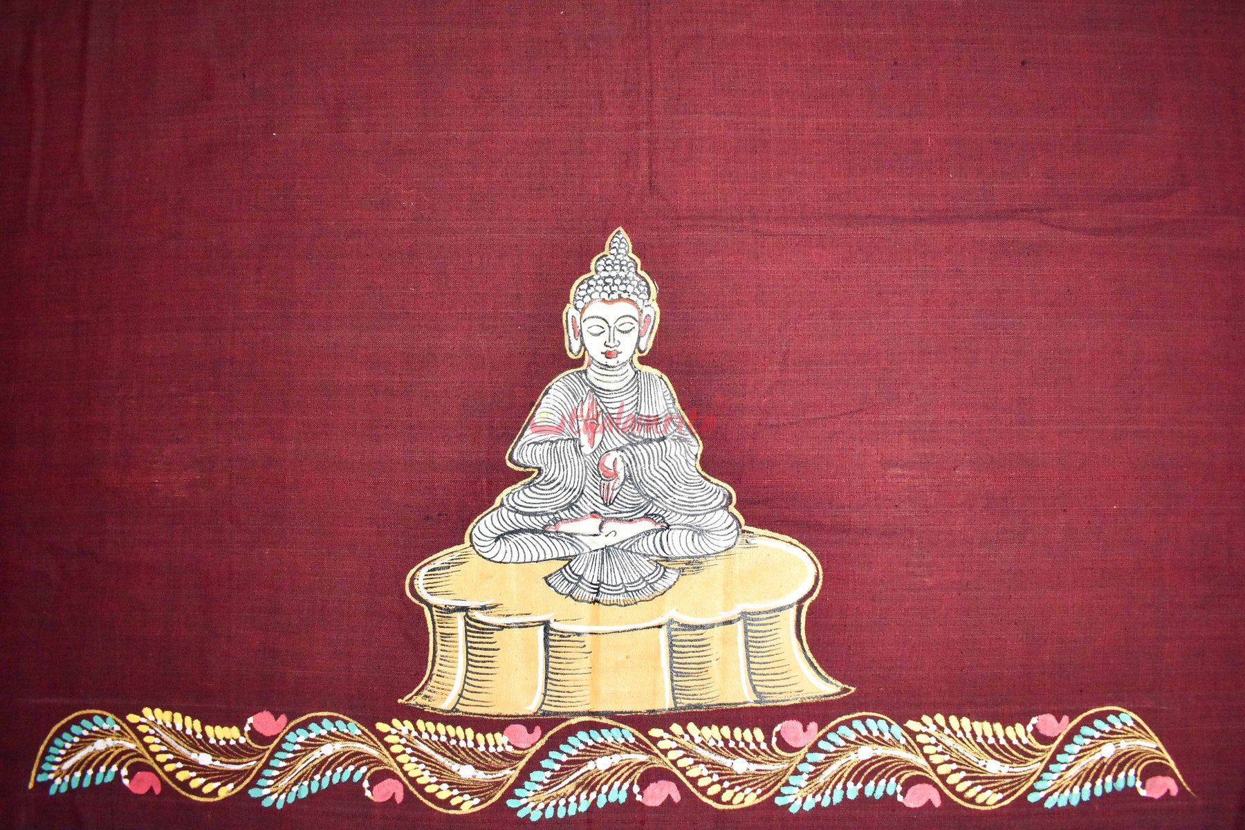 Buddha Pattachitra (Blouse Piece)